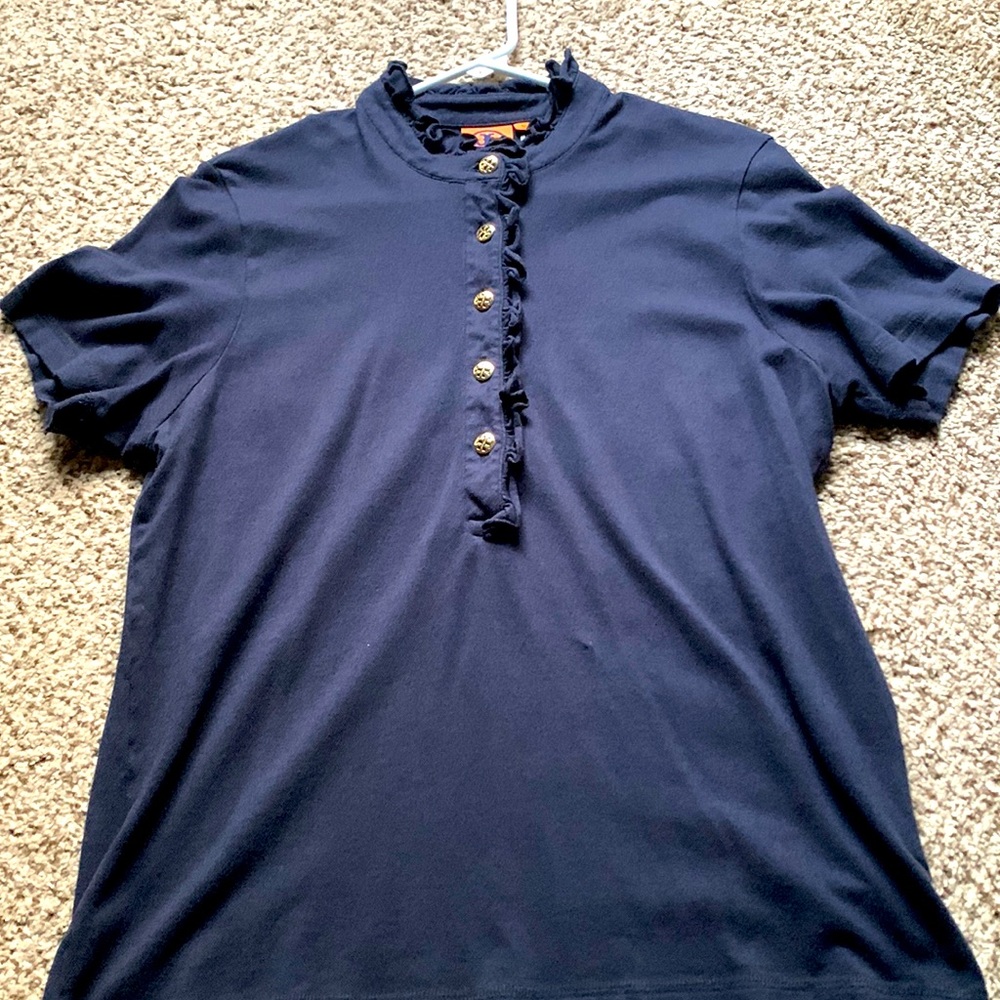 Tory Burch Polo. Size: XL. Color: Rory Navy